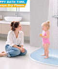 Self Adhesive Silicone Shower Threshold Water Dam Collapsible Flood Barrier For Curbless Walk In Bathrooms Straight Up keeps floors dry during bath time.