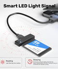 External USB 3 0 To SATA III Hard Drive Adapter Kit With 12V 2A Power Supply for HDD SSD connected to laptop