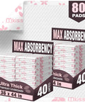 Top Shelf Extra Large Disposable Adult Bed Pads, 36 By 44 Inch Super Absorbent Underpads For Nightlong Dry Comfort, Heavy Duty Tear Resistant Leak Proof Sheets 80 Count Pack in display.