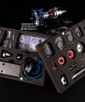 Ultra Realistic Mini Metal Turbofan Engine Model Kit That Actually Runs 1:20 Scale parts in foam tray with assembled model