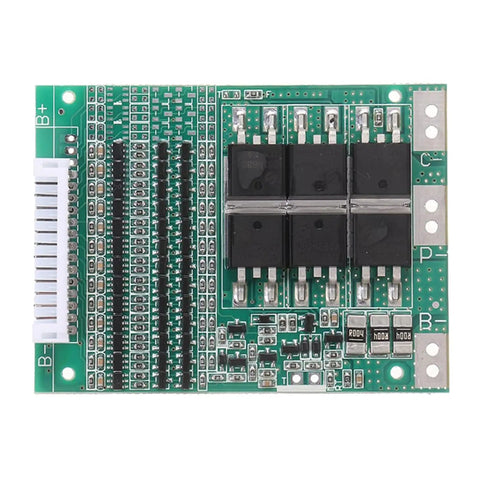 Slick Smart 13S 48V 30A Lithium Ion Bms Protection Board With Balanced Wire Ntc Sensor, top view of circuit board.