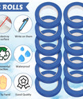 Blue Painter Tape Bulk Pack 12 Rolls 2 Inch Wide 55 Yards Each For Wall Painting And Decorating DIY Friendly Safe Paper Masking Tape