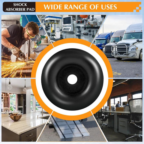 20 Pack 2.5 Inch Trailer Ramp Door Bumpers, wide range of uses, heavy duty rubber bump stops for tailgates and cargo ramps