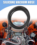 Silicone Air Hose 4.5m 7mm OD 3mm ID For Car Marine Truck High Temperature Tubing, shown installed in car engine bay.