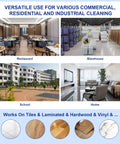 Premium 36 Inch Microfiber Dust Mop Head Replacement Medium Washable Commercial Dry Dust Mop Pad in various cleaning settings.