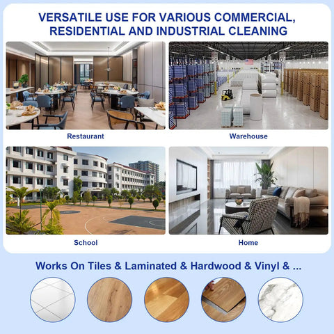 Premium 36 Inch Microfiber Dust Mop Head Replacement Medium Washable Commercial Dry Dust Mop Pad in various cleaning settings.