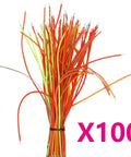 100 Pack LED Filament Diode Edison Bulb Accessories Flexible Filament Strands For DIY Lighting Projects DC3V 2200K 300mm