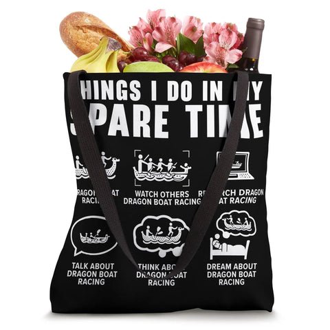 Paddler Tote Bag For Dragon Boat Racing And Dragonboating Enthusiasts Team Gear For Men And Women Lightweight Carryall Black Tote