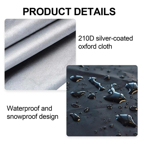 210D silver-coated waterproof oxford cloth details for coffee canopy swing cover