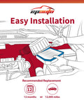 Diagram showing easy installation of Engine Air Filter Replacement for Subaru Crosstrek Forester Outback Impreza Ascent Legacy WRX