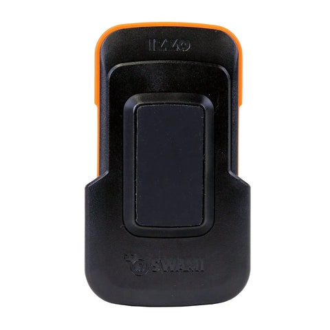 Swami Ace Handheld Golf GPS Rangefinder In Orange With Magnetic Case That Sticks To Your Cart Flips For Screen Protection Auto Hole Advance