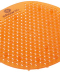 Orange urinal screen with micro tube tech, No Splash Urinal Screen Citrus Grove Scent With Micro Tube Tech Delivers Fresh Burst For Up To 30 Days Odor Control Draining System Keeps Splash Off And Floors Dry Pack Of 10