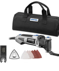 Zero Hassle 3.5 Amp Oscillating Multi Tool With Variable Speed Corded Power And Seven Heavy Duty Attachments Plus Rolling Case.