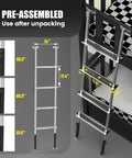 Lightweight Aluminum RV Bunk Ladder With 4 Steps, 3 Fixed Height Settings (59.5, 60.5, 61.5 Inches), Anti-Slip Rungs For Safety, Easy Pre-Assembled Install, Perfect For Bunk Beds, Campers, Dorms, And Kids Rooms.