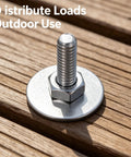 40 Pcs 1/4 Fender Washers Set In 304 Stainless Steel Flat Washers Sized 1/4 Inch Inner Diameter with bolt on wood