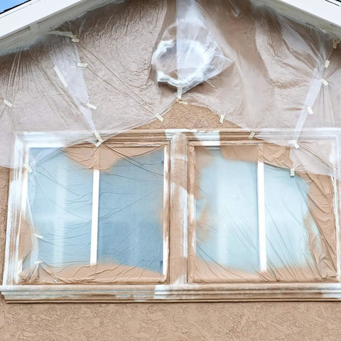 Clear All Purpose Poly Sheeting Roll Heavy Duty 4 Mil Extra Strong Tear Resistant Plastic Sheeting 20 Feet By 100 Feet For Construction Painting Tarping And Pro Grade Jobsite Protection covering windows