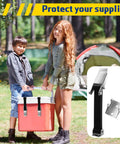 Children carrying cooler with 2 Pack Heavy Duty 9.5 Inch Rubber Hood Latches With Brackets And Stainless Steel Keepers
