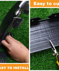 Close-up of a 6 Inch Tall 33 Foot Landscape Plastic Edging Kit No Dig Install Including 3 Connectors 30 Spikes And 1 Hammer