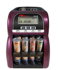 Purple Digital USD Coin Counter And Sorter With LCD Display No Jam Sorting Uber Fast 260 Coins Per Minute Big 400 Coin Hopper