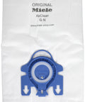 AirClean 3D Efficiency Dust Bag Type GN for Vacuum Cleaners with color coded collar, premium filtration, and auto closure
