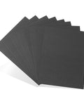 Image of Eight Pack Black ABS Plastic Sheets 12 By 16 Inches One Sixteenth Inch Thick Textured Front Matte Back Moldable Craft Plastic.