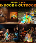Totally Lit Color Changing Fire Packets For Fire Pits And Bonfires, Safe Self Contained Fire Color Pellets For Camping, 48 Pack usage example