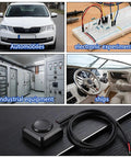 Four Pack Momentary Push Button Switches 12V 24V Surface Mount Instant Activation On Off Horn Button Set For Car Horns Industrial Control And Electronic Project Experiments, black wired button
