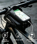 Super Cool Water-Resistant Bike Phone Mount Bag For Happy E-Bike Offroad Mtb With Hd Touch Screen Window To Navigate And Handle Calls On The G on wet handlebars with map display