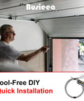 Person installing garage with 2 Pack 8.8 Ft Torsion Spring Garage Door Cable 1 Eighth Inch Diameter Heavy Duty 304 Steel