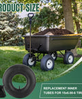 Heavy Duty 15x6.00-6 Inner Tubes Two Pack with Straight Valve Stem for Lawn Mowers Snow Blowers Riding Mowers ATVs inset image