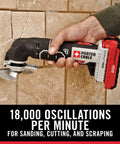 Badass 20V Max Six Tool Cordless Combo Kit Featuring Heavy Duty Drill Driver Impact Driver Circular Saw Reciprocating Saw Oscillating Tool And Quick Charger For Every Weekend Warrior Project, oscillating tool cutting tile.