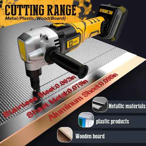 Beast Of A Cordless Metal Nibbler With Brushless Motor For 20V Max Battery 16 Gauge Metal Cutting Stainless Steel And Aluminum