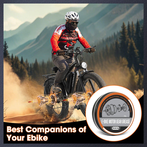 Lithium Grease For E Bike Motors And Gears, Waterproof High Performance Pro Grade Lubricant For Electric Bikes, tub shown