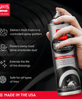 Powerful Foaming Tire Cleaner That Dives Through Brake Dust and Silicone Residue, Lifts Grime From Car, Truck, Motorcycle, and RV Tires, Safe on Whitewalls, 19oz, Model 10952 spray can in hand