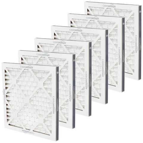 Six Pack 12x12x1 MERV 11 Air Filters For Furnace And AC Reduces Dust Pollen Pet Hair And Allergens Improves HVAC Efficiency Actual Size