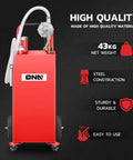 Big 35 Gallon Gas Caddy With Wheels, Heavy Duty Fuel Tank For Cars, Lawn Mowers, ATVs And Boats, Two Way Rotary Hand Pump