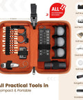 Golf Gifts For Men Fathers Day Complete Golf Accessories Kit In PU Leather Case With 3 Golf Balls, 12 Tees, Divot Tool, Monocular