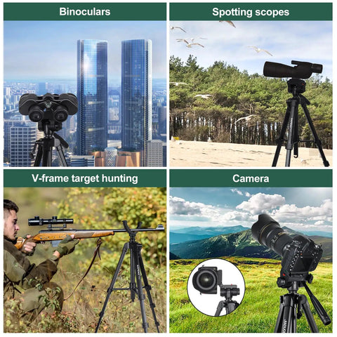 74 Inch Binocular Tripod With Adapter For Spotting Scope Monocular Telescope DSLR Phone And Projector in various uses
