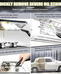 Ultra Powerful Commercial Steam Cleaner 3000W heats 240 Degrees to remove oil stains from kitchen surfaces and vehicles.