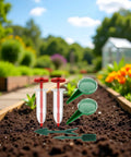 Six Piece Mini Seed Dispenser Set Handheld Seed Planter Tools For Precise Planting In Gardens And Lawns Includes Dibber And Widger