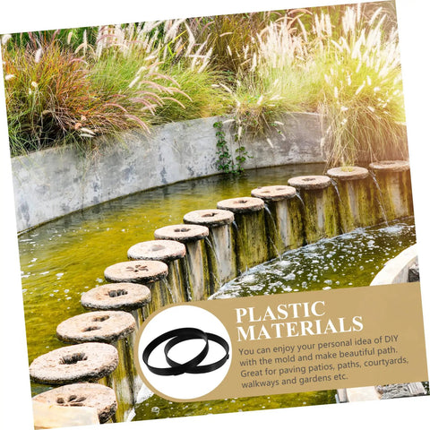 Circular Patio Paving Mold 13.58 Inch Reusable Plastic Stepping Stone DIY Garden Path Maker Easy To Use Durable Concrete Paver For Outdoor Paths No Fuss Setup