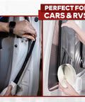 Applying Butyl Sealing Tape One Eighth Inch By Three Fourth Inch By Thirty Foot Black EDPM Butyl Putty Sealant on RV door