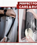 Applying Butyl Tape Sealant For RV And Boat Repair Three Quarters Inch By Forty Five Feet One Eighth Inch Thick EPDM Rubber