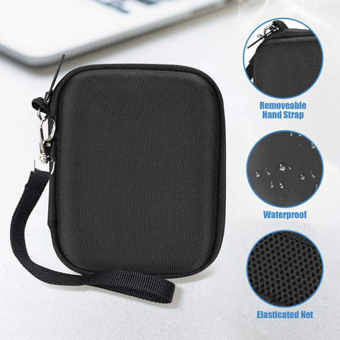 Tough Hard Carry Case For Samsung T7 And T7 Touch Portable SSDs With Shockproof Exterior And Soft Lined Interior Includes 2 Cable Ties