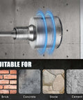 Zeliceka concrete hole saw kit with SDS-Plus/Max shank, sizes 30–110 mm, for brick, concrete, stone and cement walls.