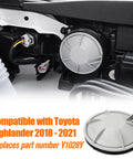 Toyota Highlander Front Headlight Dust Cover Replacement Gray Bulb Extension Cap For 2018 2019 2020 2021 HID Xenon Lamps