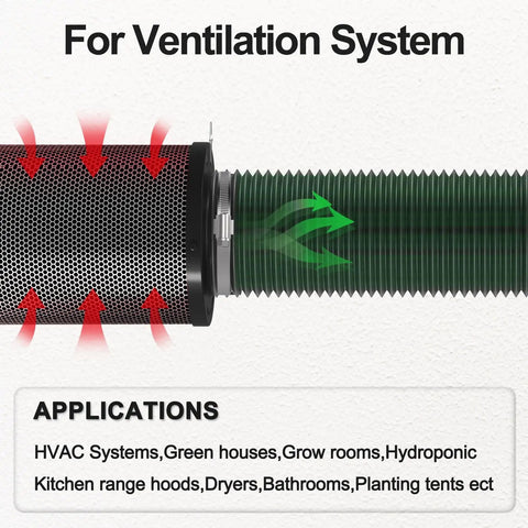 Flexible 4 Inch Dryer Vent Hose 8 Feet Long DIY Friendly Aluminum Foil Ducting With PVC Layer Insulated For Dryers