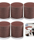 Rock Your DIY Game With These 200 Pcs Of Premium 2 Inch Aluminum Oxide Sanding Discs in stacked display for radial sanders.