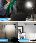LED Desk Lamp For Home Office And Upright Piano, in use as Work Light, Night Light, and Painting Light, Black Finish