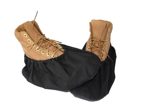 Two Pairs Non Slip Waterproof Reusable Shoe Covers For Contractors And Carpet Floor Protection, Machine Washable, covering boots